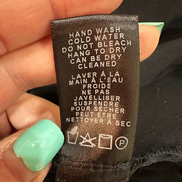 Classic Navy Satin Slip Skirt - Women - Picture 13 of 16